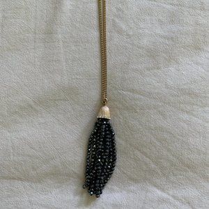 J. Crew Factory Sparkle Tassel Pendant Necklace